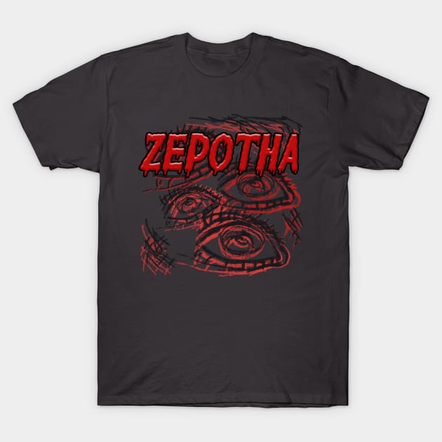 Zepotha Eyes Design T-Shirt by RoserinArt